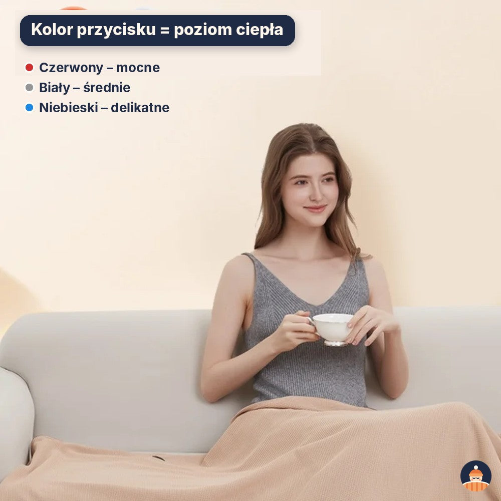 Kocobluza grzewcza USB – elektryczny koc, który zapinasz jak bluzę