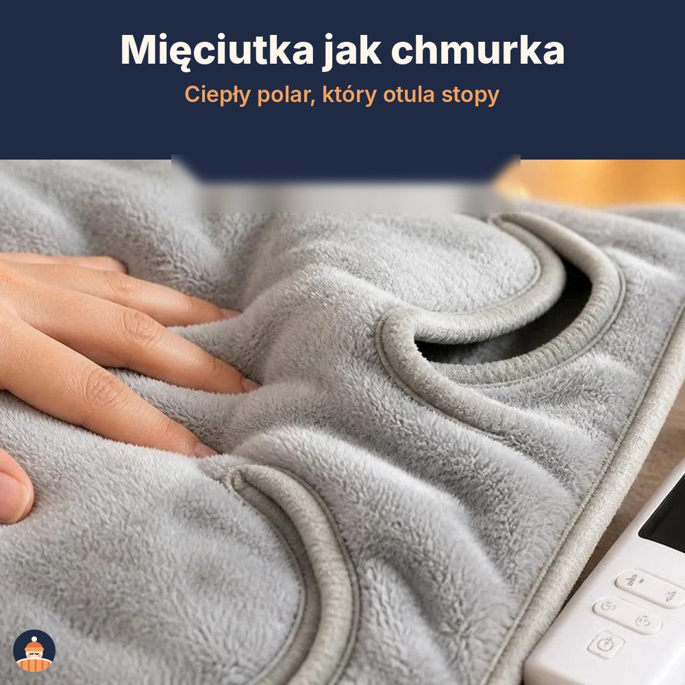 Elektryczna mata grzewcza na stopy – 9 poziomów ciepła, do prania